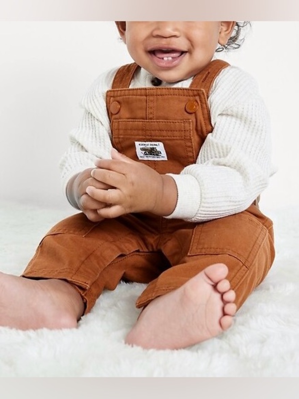 Old Navy Rust Brown Baby Overalls